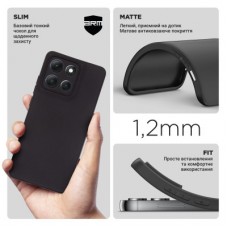 Чохол для мобільного телефона Armorstandart Matte Slim Fit Motorola G86 Power 5G Camera cover Black (ARM86603) - Фото