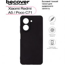 Чехол для мобильного телефона BeCover Xiaomi Redmi A5 / Poco C71 Black (713486) - Фото