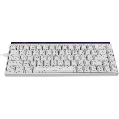 Клавиатура Ajazz NK68 Red Switch USB UA White (NK68-R-S-W)