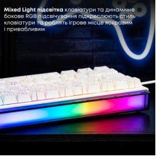 Клавіатура Ajazz NK68 Red Switch USB UA White (NK68-R-S-W) Клавіатура Ajazz NK68 Red Switch USB UA White (NK68-R-S-W) - Фото