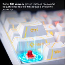 Клавіатура Ajazz NK68 Red Switch USB UA White (NK68-R-S-W) Клавіатура Ajazz NK68 Red Switch USB UA White (NK68-R-S-W) - Фото