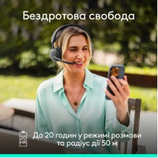 Навушники Logitech Zone Wireless 2 ES Graphite (981-001503) - Фото