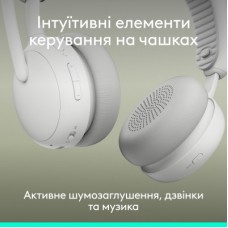 Наушники Logitech Zone Wireless 2 ES Off-White (981-001508) - Фото