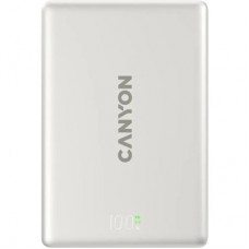Батарея універсальна Canyon 10000 mAh OnPower 511 PD20W Magnetic wireless MagSafe Grey (CNS-CPB511G)