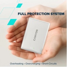 Батарея універсальна Canyon 10000 mAh OnPower 511 PD20W Magnetic wireless MagSafe Grey (CNS-CPB511G) - Фото