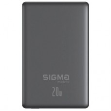Батарея универсальная Sigma X-power SI10A7QL-MAG grey 10000mAh, Magnetic wireless 15W, PD+QC, 20W max (4827798955116)