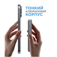 Батарея универсальная Sigma X-power SI10A7QL-MAG grey 10000mAh, Magnetic wireless 15W, PD+QC, 20W max (4827798955116) - Фото