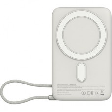 Батарея универсальная Sigma X-power SI10A8QL-MAG silver 10000mAh, Magnetic wireless 15W, charge iWatch, PD+QC, 22,5W max - Фото