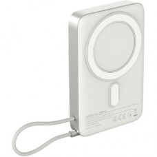 Батарея универсальная Sigma X-power SI10A8QL-MAG silver 10000mAh, Magnetic wireless 15W, charge iWatch, PD+QC, 22,5W max - Фото