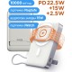 Батарея универсальная Sigma X-power SI10A8QL-MAG silver 10000mAh, Magnetic wireless 15W, charge iWatch, PD+QC, 22,5W max