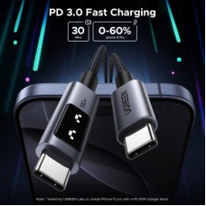 Дата кабель USB-C to USB-C 2.0m PD 100W L509 black Ugreen (35512) - Фото