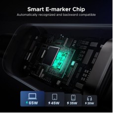 Дата кабель USB-C to USB-C 2.0m PD 100W L509 black Ugreen (35512) - Фото