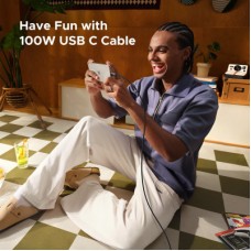 Дата кабель USB-C to USB-C 2.0m PD 100W L509 black Ugreen (35512) - Фото