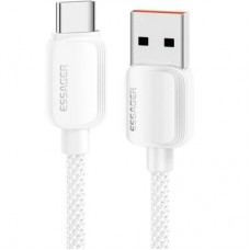 Дата кабель USB 2.0 AM to USB-C 1.0m 100W white Essager (EXC7A-WL02-P) - Фото