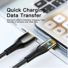Дата кабель USB 2.0 AM to USB-C 1.0m 7A black Essager (EXCT-XJ01-P) - Фото