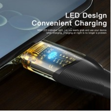 Дата кабель USB 2.0 AM to USB-C 1.0m 7A black Essager (EXCT-XJ01-P) - Фото
