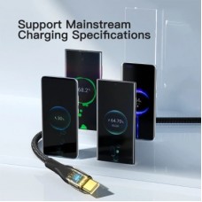 Дата кабель USB 2.0 AM to USB-C 1.0m 7A black Essager (EXCT-XJ01-P) - Фото