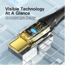 Дата кабель USB 2.0 AM to USB-C 1.0m 7A black Essager (EXCT-XJ01-P) - Фото