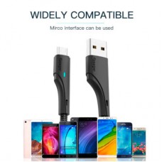 Дата кабель USB 2.0 AM to Micro 5P 1.0m 3A black Essager (EXCM-LS01) - Фото