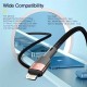 Дата кабель USB 2.0 AM to Lightning 1.0m 2.4A black Essager (EXCL-XC01)