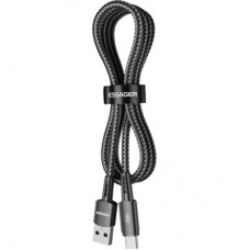 Дата кабель USB 2.0 AM to USB-C 1.0m 120W black Essager (EXC120-CG01-P) - Фото