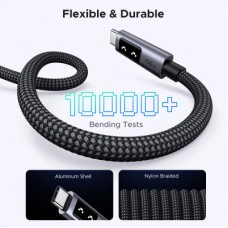 Дата кабель USB-C to USB-C 1.0m PD 100W L509 black Ugreen (35501) - Фото