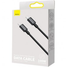 Дата кабель USB-C to USB-C 2.0m 100W black Baseus (CATYS-C01) - Фото