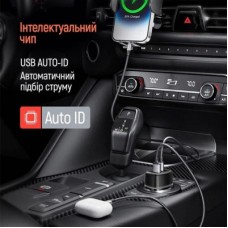 Зарядний пристрій ColorWay USB-C PD65W + USB QC3.0 car adapter (CW-CHA068PD-BK) - Фото