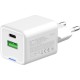 Зарядний пристрій ColorWay USB-C PD20W + 1xUSB QC4.0 white (CW-CHS062PD-WT)