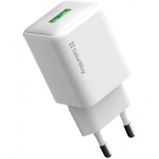 Зарядний пристрій ColorWay USB QC3.0 18 W white (CW-CHS063Q-WT) - Фото