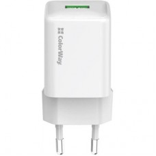 Зарядний пристрій ColorWay USB QC3.0 18 W white (CW-CHS063Q-WT) - Фото