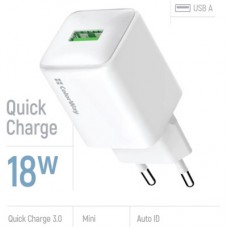Зарядний пристрій ColorWay USB QC3.0 18 W white (CW-CHS063Q-WT) - Фото