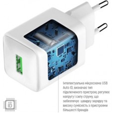 Зарядний пристрій ColorWay USB QC3.0 18 W white (CW-CHS063Q-WT) - Фото