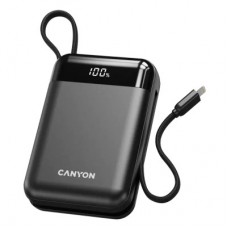 Батарея універсальна Canyon 20000 mAh OnPower 204 PD/20W Built-in Lightning Cable (CNS-CPB204B)
