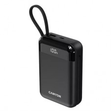 Батарея універсальна Canyon 20000 mAh OnPower 204 PD/20W Built-in Lightning Cable (CNS-CPB204B) - Фото
