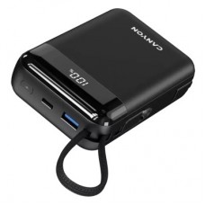 Батарея універсальна Canyon 20000 mAh OnPower 204 PD/20W Built-in Lightning Cable (CNS-CPB204B) - Фото
