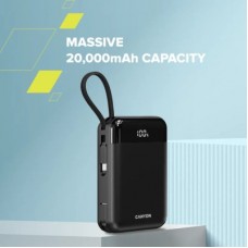 Батарея універсальна Canyon 20000 mAh OnPower 204 PD/20W Built-in Lightning Cable (CNS-CPB204B) - Фото