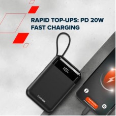 Батарея універсальна Canyon 20000 mAh OnPower 204 PD/20W Built-in Lightning Cable (CNS-CPB204B) - Фото