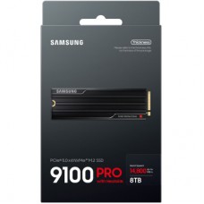 Накопичувач SSD M.2 2280 8 TB 9100 PRO Heatsink Samsung (MZ-VAP8T0CW) - Фото