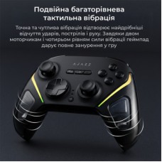 Геймпад Ajazz GP100S 2.4G/BT/USB Switch/PC/iOS/Android RGB Black (GP100S-B) Геймпад Ajazz GP100S 2.4G/BT/USB Switch/PC/iOS/Android RGB Black (GP100S-B) - Фото