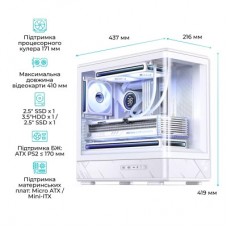 Корпус для ПК JONSBO D200 White - Фото