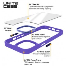 Чохол для мобільного телефона Armorstandart UNIT2 Apple iPhone 14 Lavander (ARM69942) - Фото