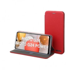 Чохол для мобільного телефона BeCover Exclusive Motorola Moto G24/G24 Power Burgundy Red (710727) - Фото