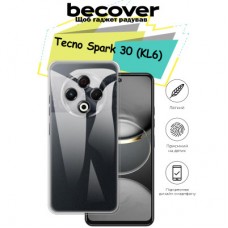 Чохол для мобільного телефона BeCover Tecno Spark 30 (KL6) Transparancy (713136) - Фото