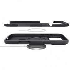Чохол для мобільного телефона Spigen Silicone Fit MagFit iPhone 17 Pro Black (ACS10335) - Фото