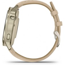 Смарт-часы Garmin Venu 4 (41mm), Beige w/ Lunar Gold + Leather, GPS смарт-годинник (010-03013-03) Смарт-часы Garmin Venu 4 (41mm), Beige w/ Lunar Gold + Leather, GPS смарт-годинник (010-03013-03) - Фото