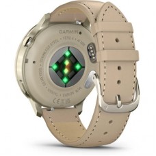 Смарт-часы Garmin Venu 4 (41mm), Beige w/ Lunar Gold + Leather, GPS смарт-годинник (010-03013-03) Смарт-часы Garmin Venu 4 (41mm), Beige w/ Lunar Gold + Leather, GPS смарт-годинник (010-03013-03) - Фото