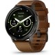 Смарт-часы Garmin Venu 4 (45mm), Black w/ Slate + Leather, GPS смарт-годинник (010-03014-03) Смарт-часы Garmin Venu 4 (45mm), Black w/ Slate + Leather, GPS смарт-годинник (010-03014-03)
