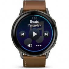 Смарт-часы Garmin Venu 4 (45mm), Black w/ Slate + Leather, GPS смарт-годинник (010-03014-03) Смарт-часы Garmin Venu 4 (45mm), Black w/ Slate + Leather, GPS смарт-годинник (010-03014-03) - Фото