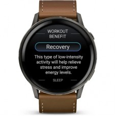 Смарт-часы Garmin Venu 4 (45mm), Black w/ Slate + Leather, GPS смарт-годинник (010-03014-03) Смарт-часы Garmin Venu 4 (45mm), Black w/ Slate + Leather, GPS смарт-годинник (010-03014-03) - Фото